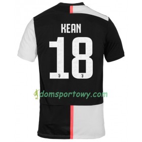 Koszulka Juventus Kean 18 Domowe Koszulki Piłkarskie 2019-2020 Krótki Rękaw